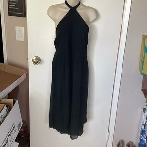 Black halter dress